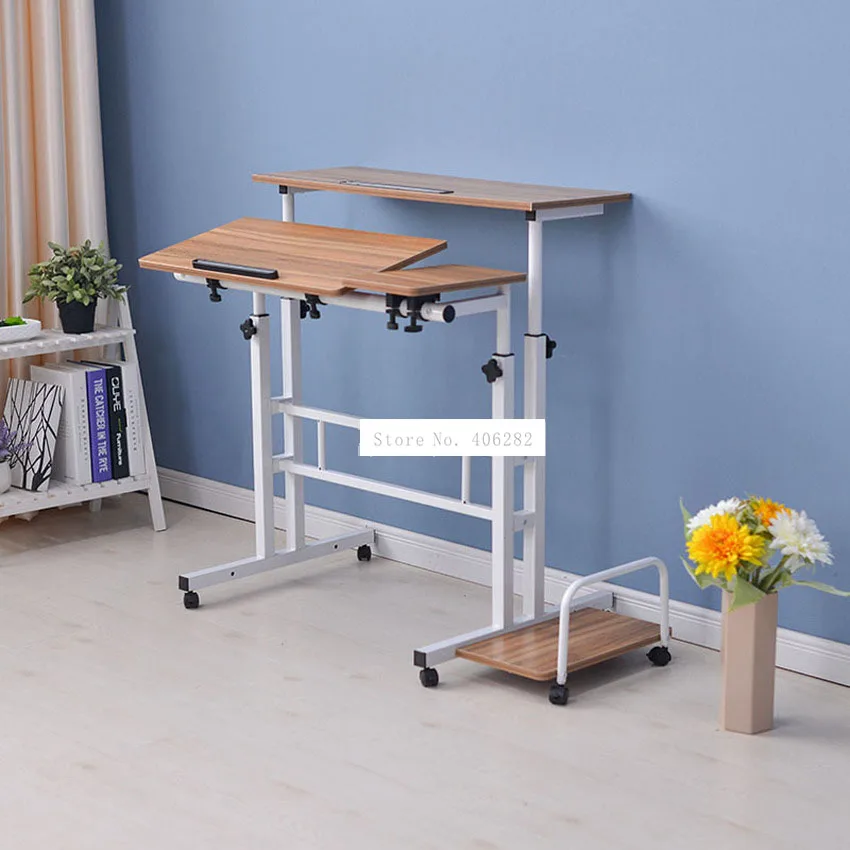 Современный Настольный компьютер с подставкой и клавиатурой простой стоячий