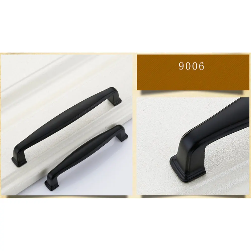 Черные дверные ручки ручка для гардеробного шкафа кухонные бронзовые мебели