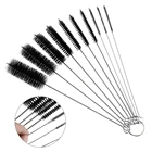 10 шт.лот, многофункциональная щетка для очистки детской бутылочки из нержавеющей стали