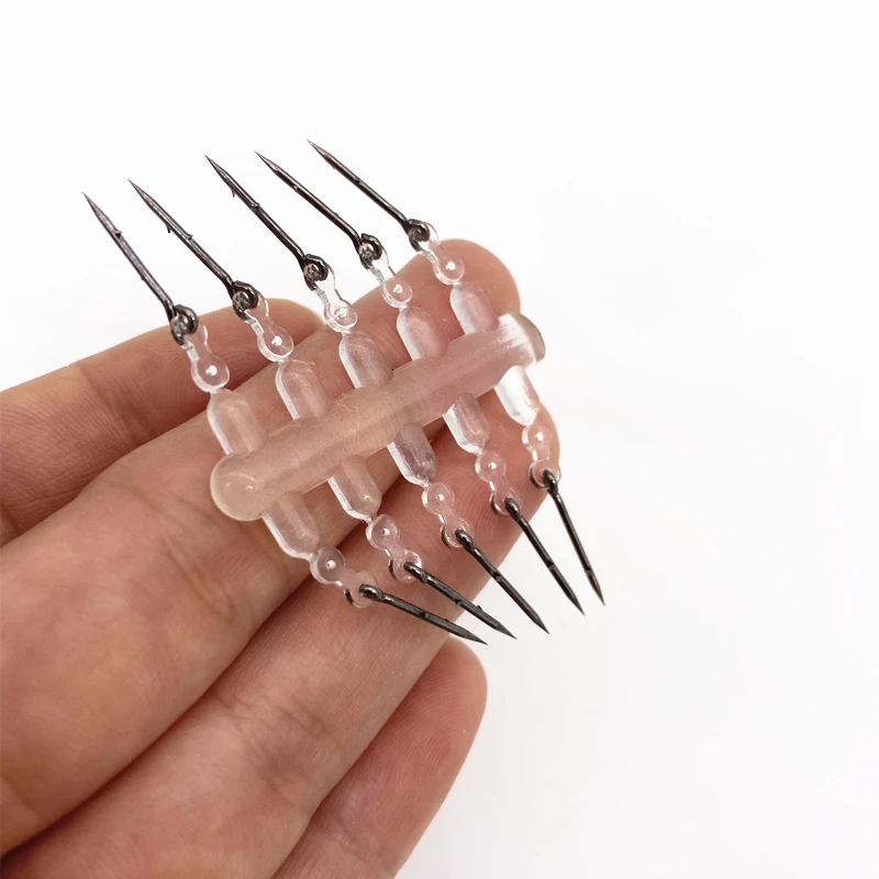 Крючок для ловли карпа рыболовная приманка с шипами булавка волос прозрачная