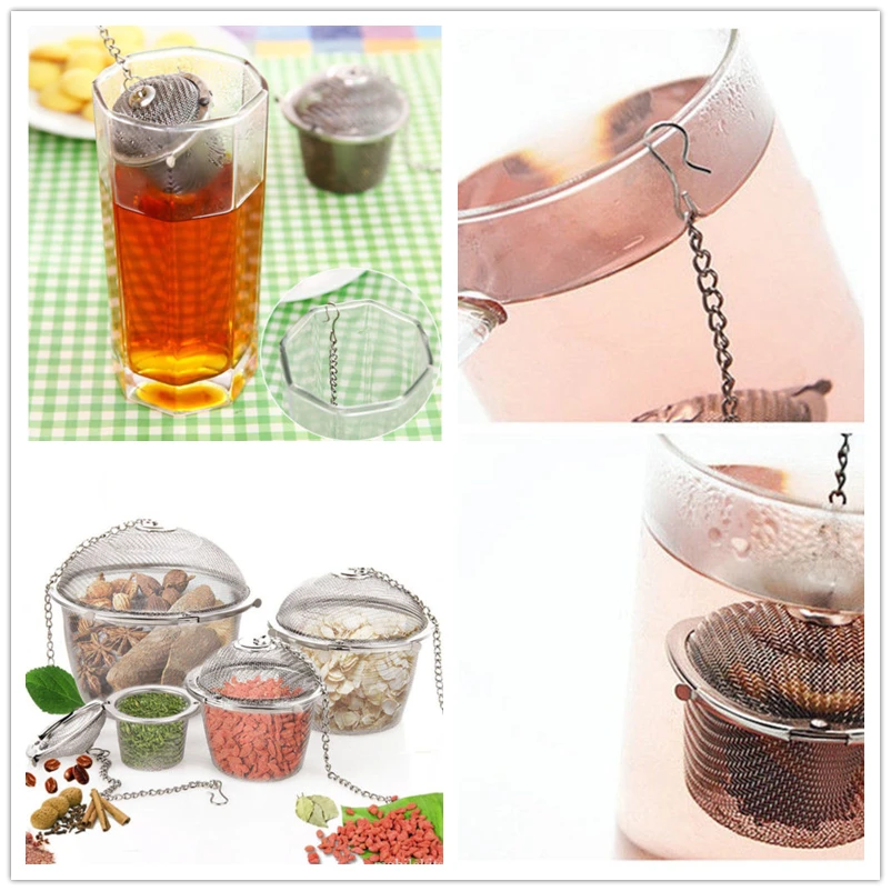 Нержавеющая сталь Чай Infuser ситечко для раковины шар из сетчатого материала с