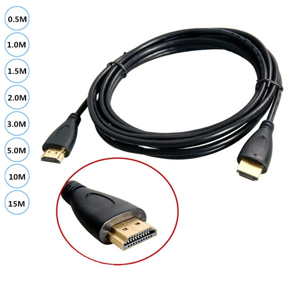 Высокоскоростной кабель HDMI с позолоченным штекером HD V 3FT HDTV для LCD 1080P 0 5 m 1m 2m 3m 5m 10m