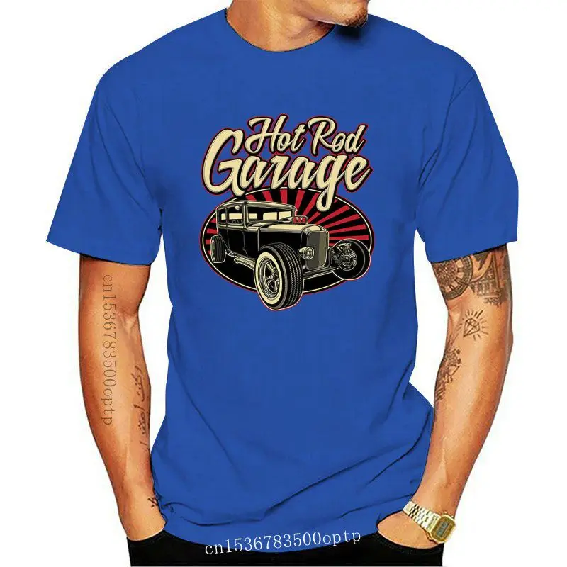 

Мужская футболка Hotrod Garage, США, Классическая, популярная винтажная, гоночная, унисекс, свободная футболка