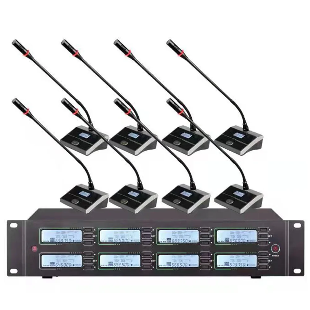 Профессиональный беспроводной микрофон UHF для совещаний подходит больших и