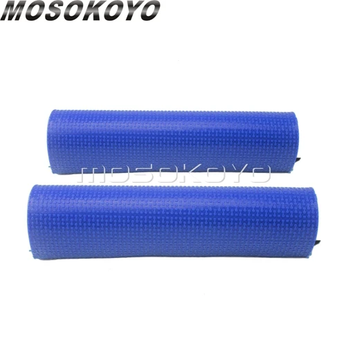 Blue Передняя вилка мотоцикла Защитная крышка амортизатора для Honda CRF CRM CR Yamaha WRF YZF Suzuki dr-z RMZ Enduro Dirt Bike - Цвет: Blue