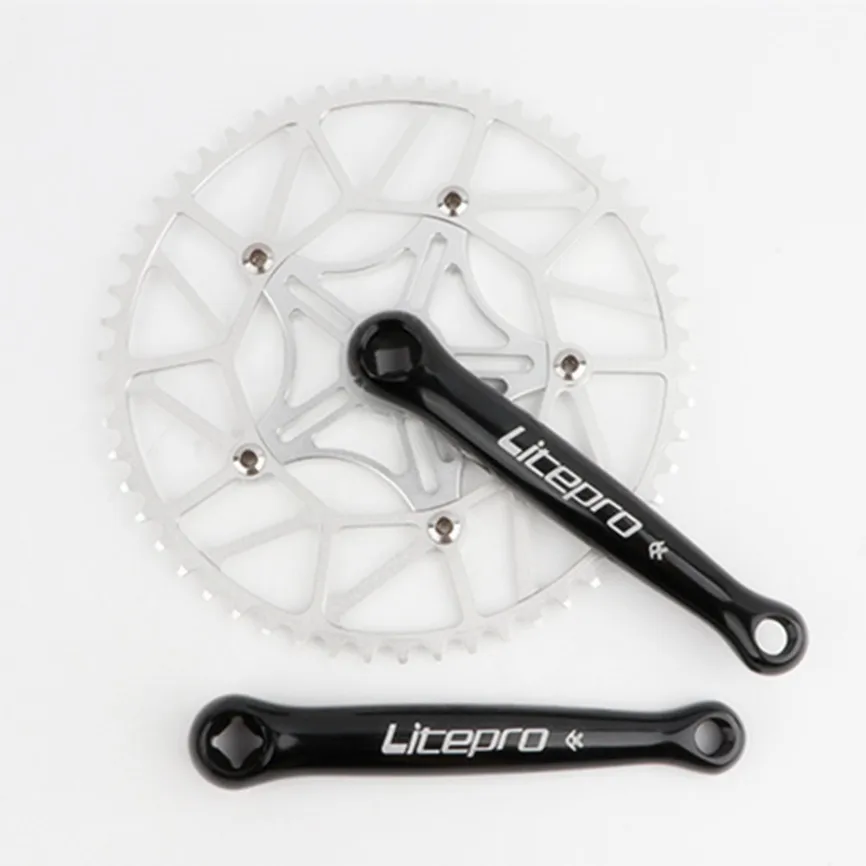 Litepro квадратный отверстие коленчатый складной велосипедный ретро-кривошипник