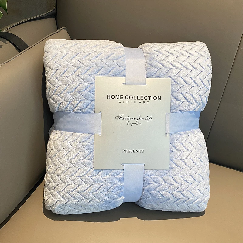 

Spring And Autumn Warm Coral Fleece Blanket Soft Comfortable Air-conditioning Blanke Home Solid Color Blanket Fine Hot Sale