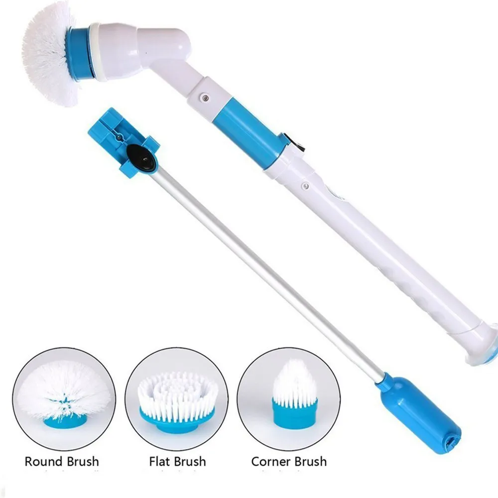 FGHGF 3PCS head Bathroom Kitchen Cleaning Tools Clean Cleaner Adjustable Turbo Electric Brush Conversion | Дом и сад