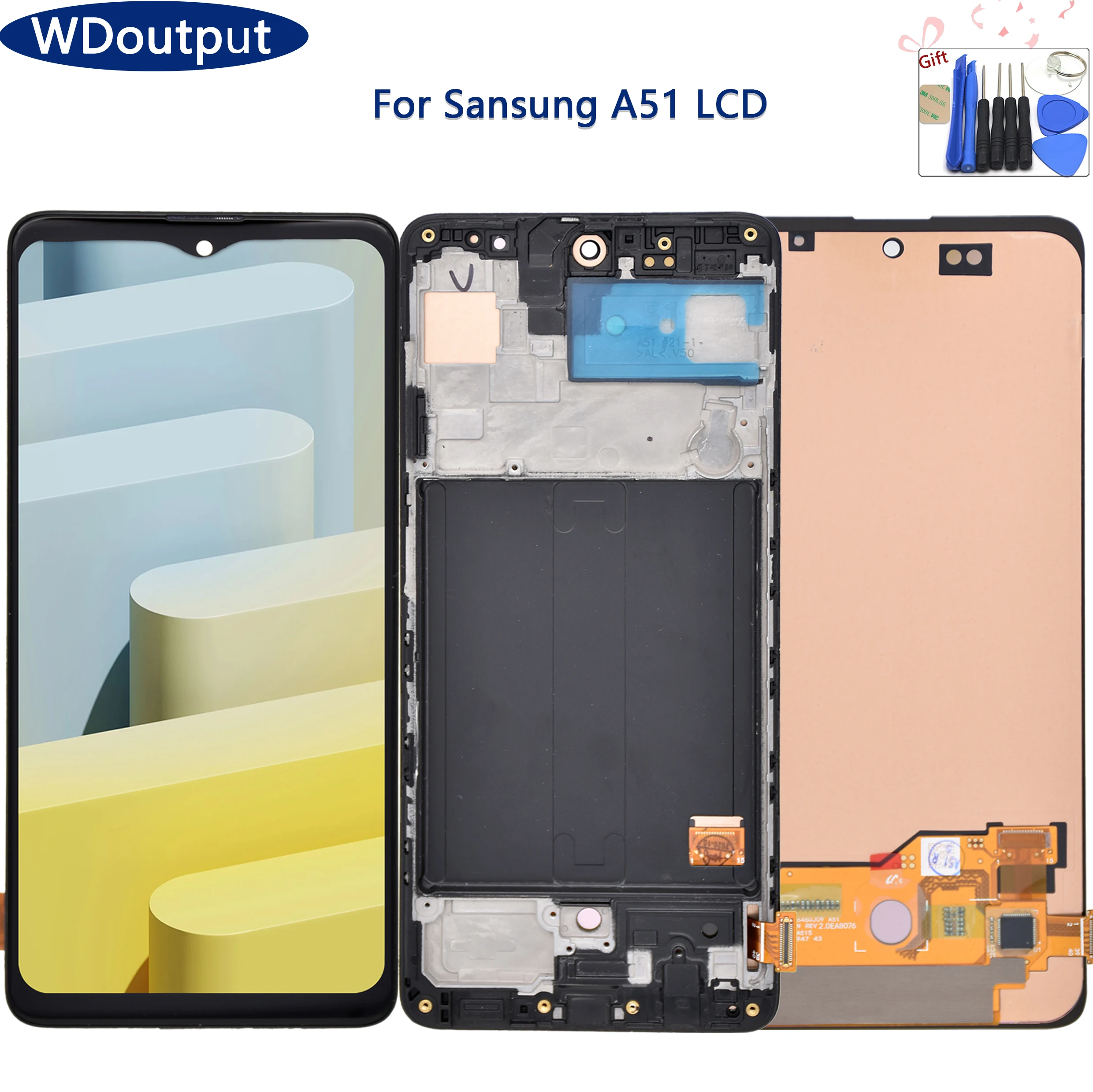 Super AMOLED 6 5 &quotдля Samsung Galaxy A51 ЖК-дисплей A515 дисплей A515F/DS A515FD сенсорный экран сменный