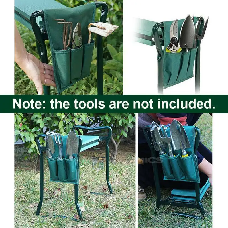 

Folding Garden Kneeler and SeatTool with Bag EVA Kneeling Pad Foldable Garden Benches Gardening Tools