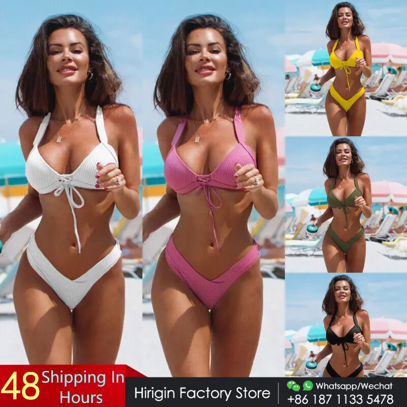 Сексуальный бандажный комплект бикини новинка 2019 купальники женский купальный