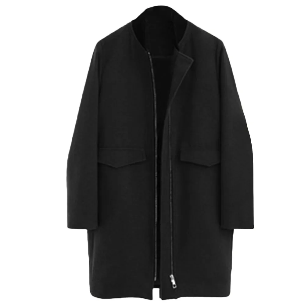 Женское пальто зимнее Тренч с лацканами на молнии Свободное плюс Outwear2019 мягкое