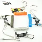 316 двойной рифовый крюк из нержавеющей стали со спиральной катушкой, БЫСТРОРАЗЪЕМНАЯ Пряжка и уплотнительное кольцо, безопасное оборудование для дайвинга с аквалангом