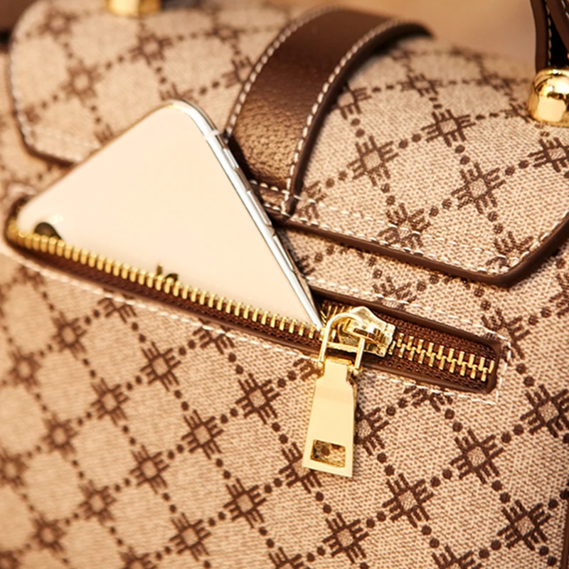 

Classic Pattern Genuine Leather Handbags for Women 2020 New Fashion Single Shoulder Messenger Flap Bags Ladies Fashionable Purse