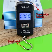 50kg110lb high quality digital fish scale electronic scale portable express luggage weight hanging scale escala colgante
