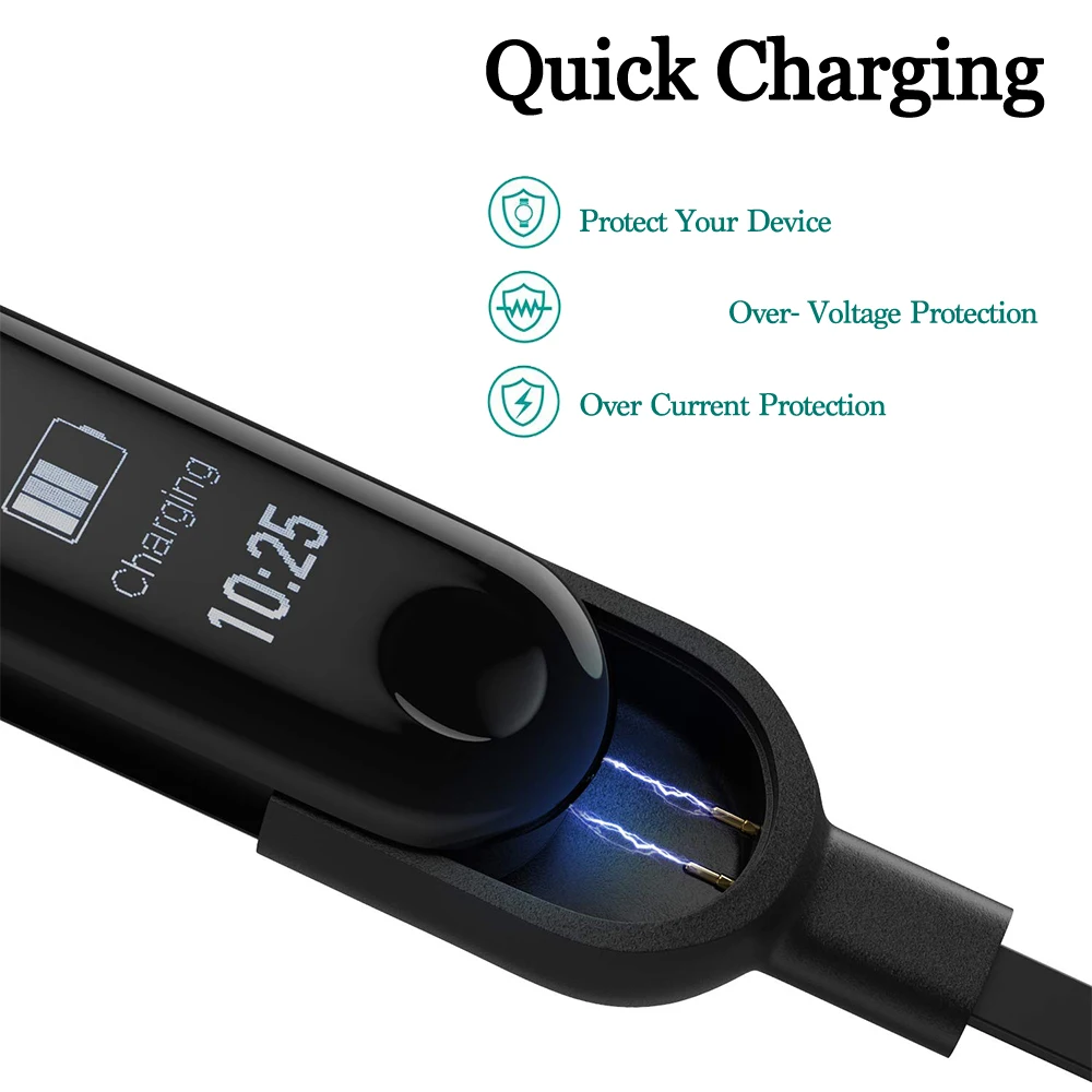 USB-кабель для зарядки Xiaomi MI Band 3 портативный силовой кабель быстрой Mi Band3