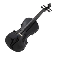 black violin 18 12 34 44 basswood violin handcraft violino musical instruments with violin case bow rosin