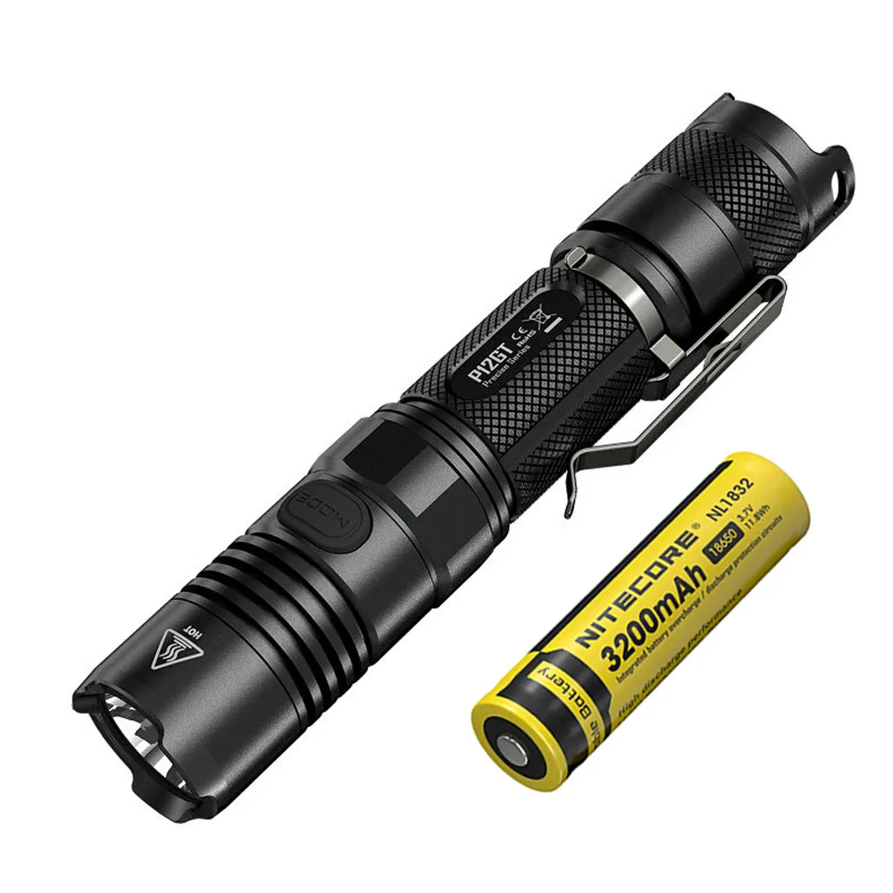 NITECORE P12GT тактический фонарь CREE XP L HI V3 max 1000 люмен дальность луча 320 м ручной +