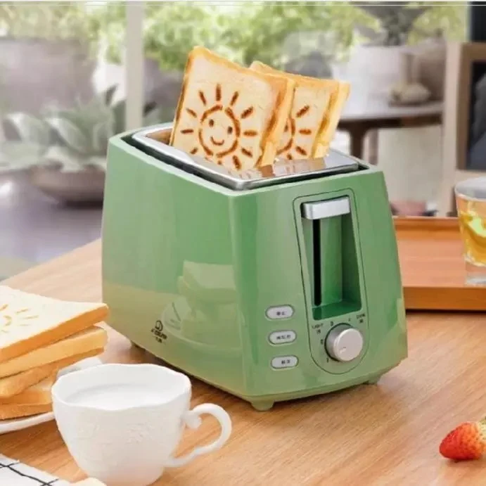 

Stainless Steel Electric Toaster Household Automatic Bread Baking Maker Breakfast Machine Toast Sandwich Grill Oven 2 Slice