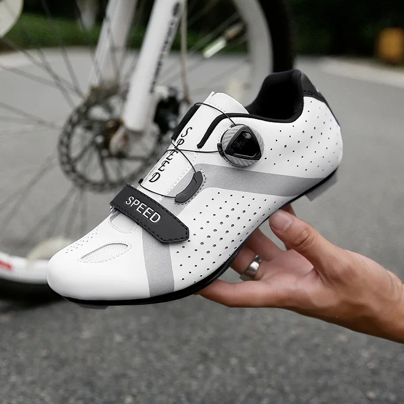 Online Sneakers Bersepeda Datar Sepatu Cleat MTB Sepatu Bersepeda Pria Berpengunci Sendiri Sepatu Bersepeda Bersepeda Sapatilha Ciclismo Sneakers Cepat Wanita Mtb