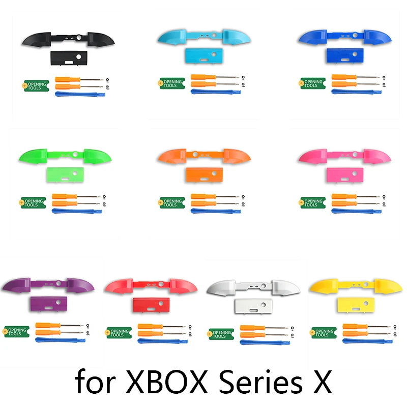 

Оригинальные задние бамперы для Microsoft XBox Series X S XSS XSX, 1 комплект, кнопки запуска контроллера, средний держатель, белый, черный