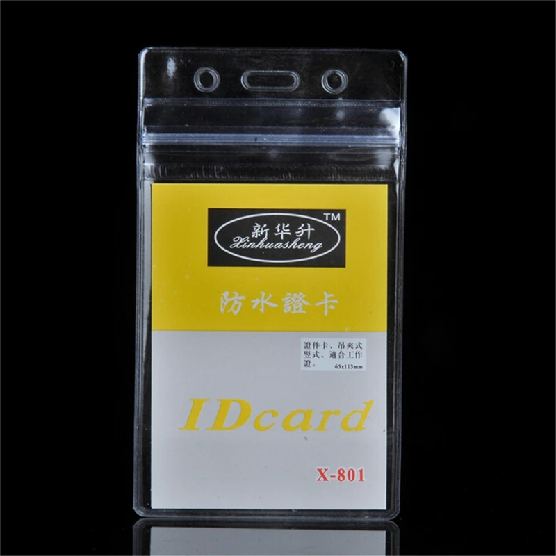 10 шт. прозрачный пластиковый вертикальный водонепроницаемый бирка с именем