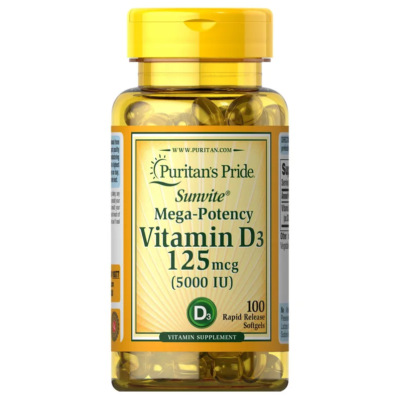 

Pride Vitamin D3 1000 IU 100 healthy bone teeth essential nutrient aids in Calcium absorption maintain a healthy immune system