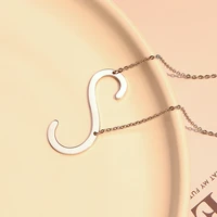 26 letter exquisite necklace woman customizable gift beautiful accessories simple temperament girl jewelry magical
