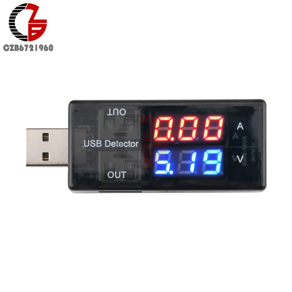 5 в 2.5A с двойным выходом USB тестер мобильное зарядное устройство Доктор двойной