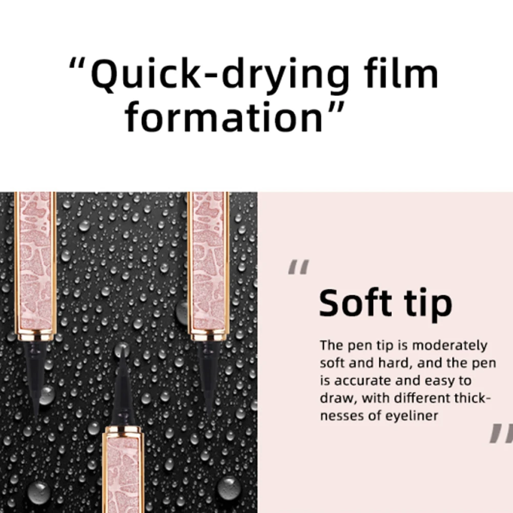 10 шт. Волшебные самоклеящиеся ресницы подводка для глаз долговечная без клея