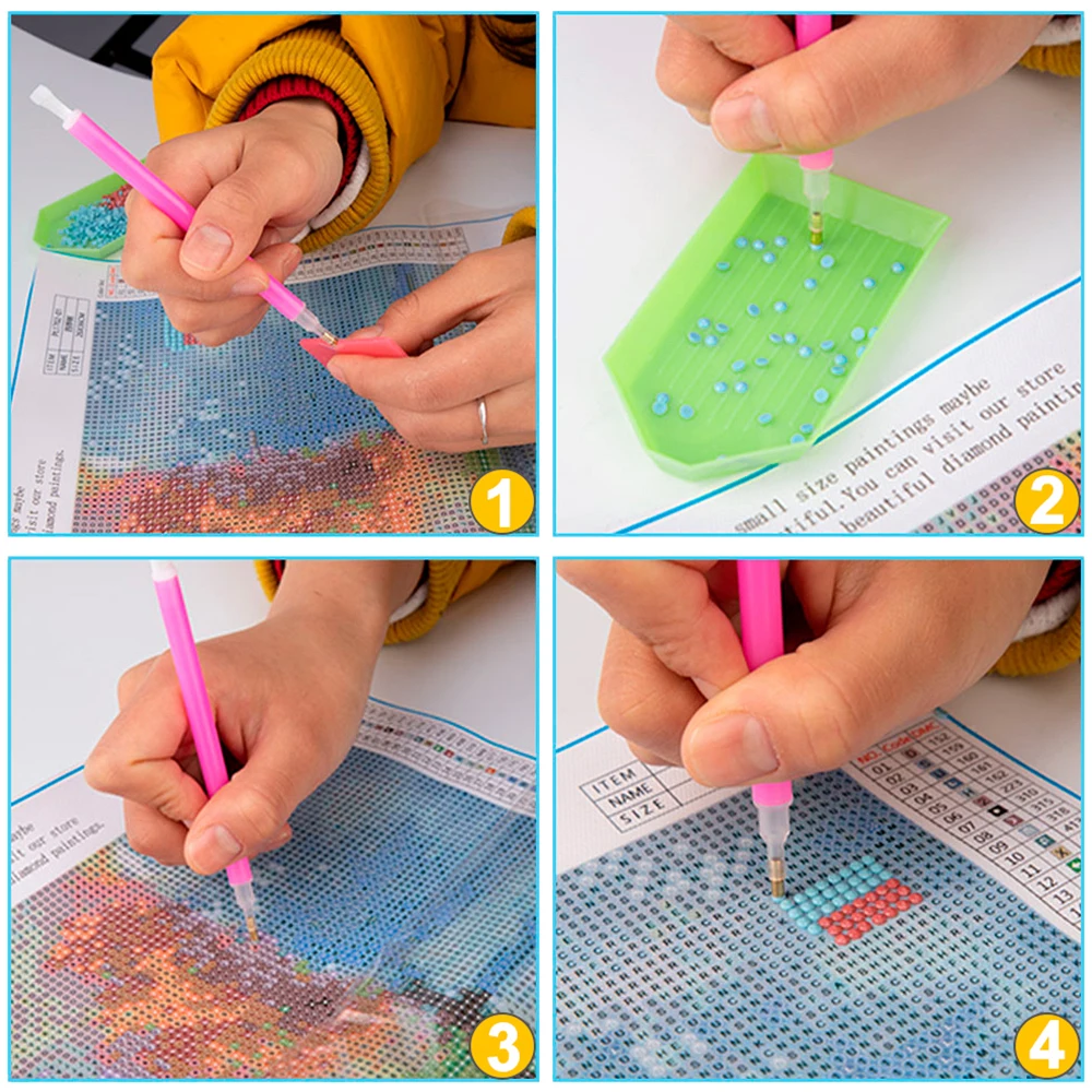 

5D Diamond Painting Tools and Accessories Kits Full Rhinestone DIY Diamond Embroidery Cross Stitch Home Wedding Decoration