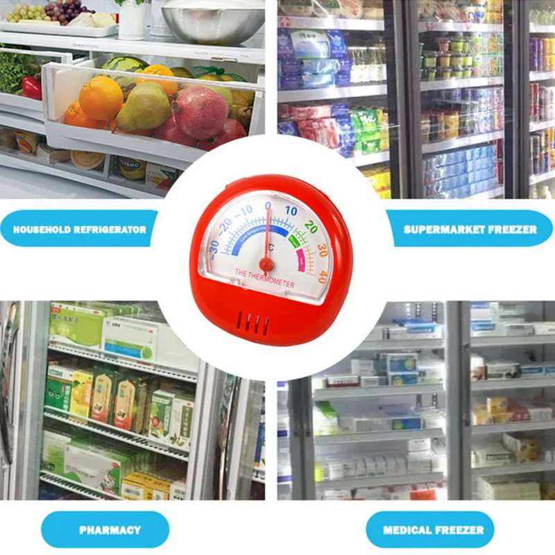 1 шт. 3 вида цветов Выбор термометр для холодильника половина Экран Морозильник