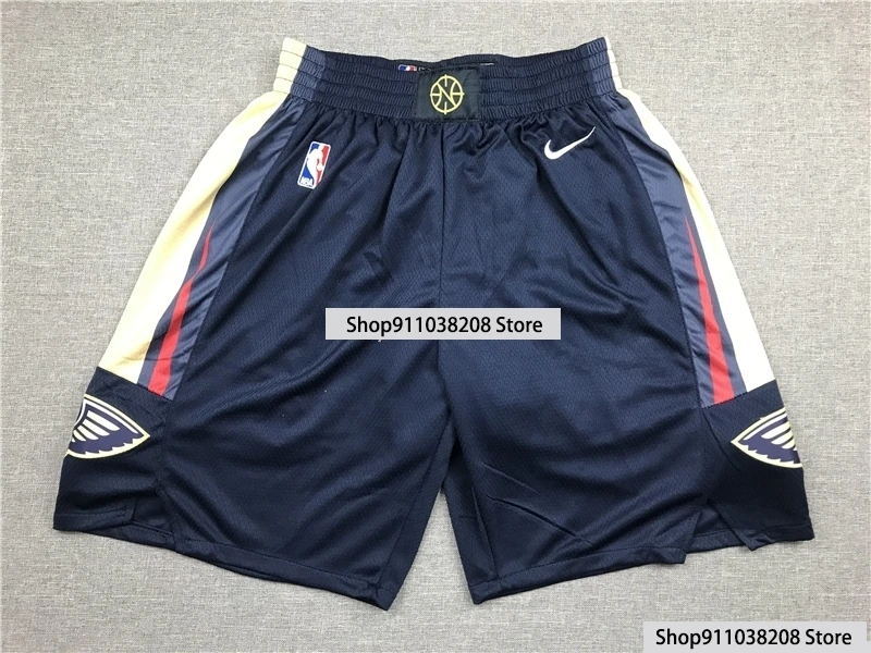 

NBA New Orleans Pelicans #1 Zion Lateef Williamson Basketball Shorts City Edition Retro Swingman Short Mesh Mesh Jogging Short