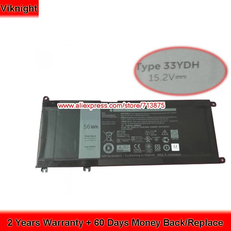 

Genuine 33YDH Laptop Battery for Dell Inspiron 17 7000 7778 15.2V 56Wh