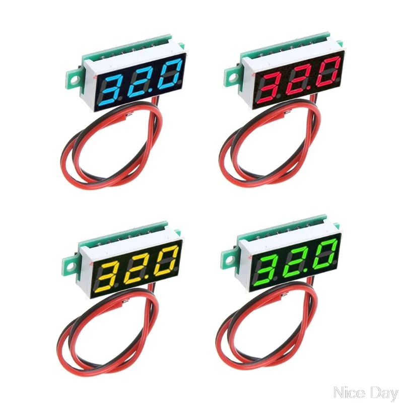 0.28 Inch DC 2.5V-30V 2 Wires Mini Digital Voltmeter Voltage Tester Meter LED Screen Electronic Parts Ju22 20 Dropship | Инструменты