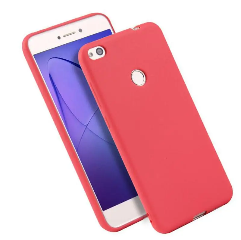 

For Huawei P8 Lite 2017 Case Honor 8 Lite Case P9 Lite 2017 Silicone Soft TPU Cover Matte Candy Solid Colors Case
