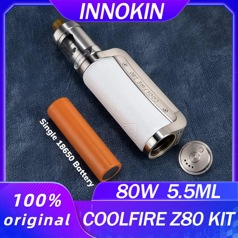 

Original Innokin Coolfire Z80 80W Box Mod vaper Kit with Zenith II Tank Atomizer 5.5ml Electronic Cigarette Vaporizer vape pen