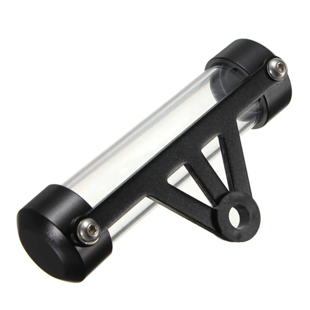 

4.33in Tax Disc Tube Holder Aluminum Black For Most Types Of Motorbike Scooter & Moped Theft Resistant-opens