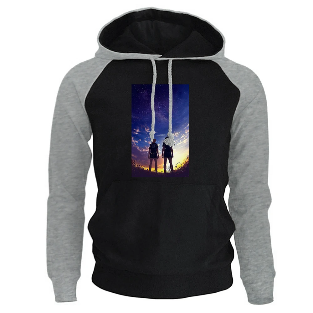 Модные Аниме Толстовка осень-зима 2020 Мужская толстовка флисовый пуловер кошма