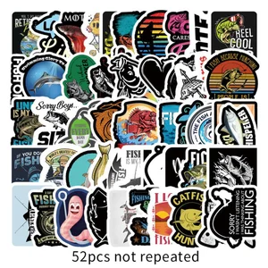 52 шт. забавные Go автомобильный стикер с рыбалкой спецназ Рыбалка войска Смешные Автомобильные Наклейки на авто наклейки