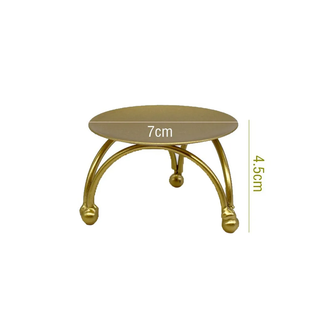 Железный подсвечник круглый стол золотой вечерние ринки свадьбы дома настольное