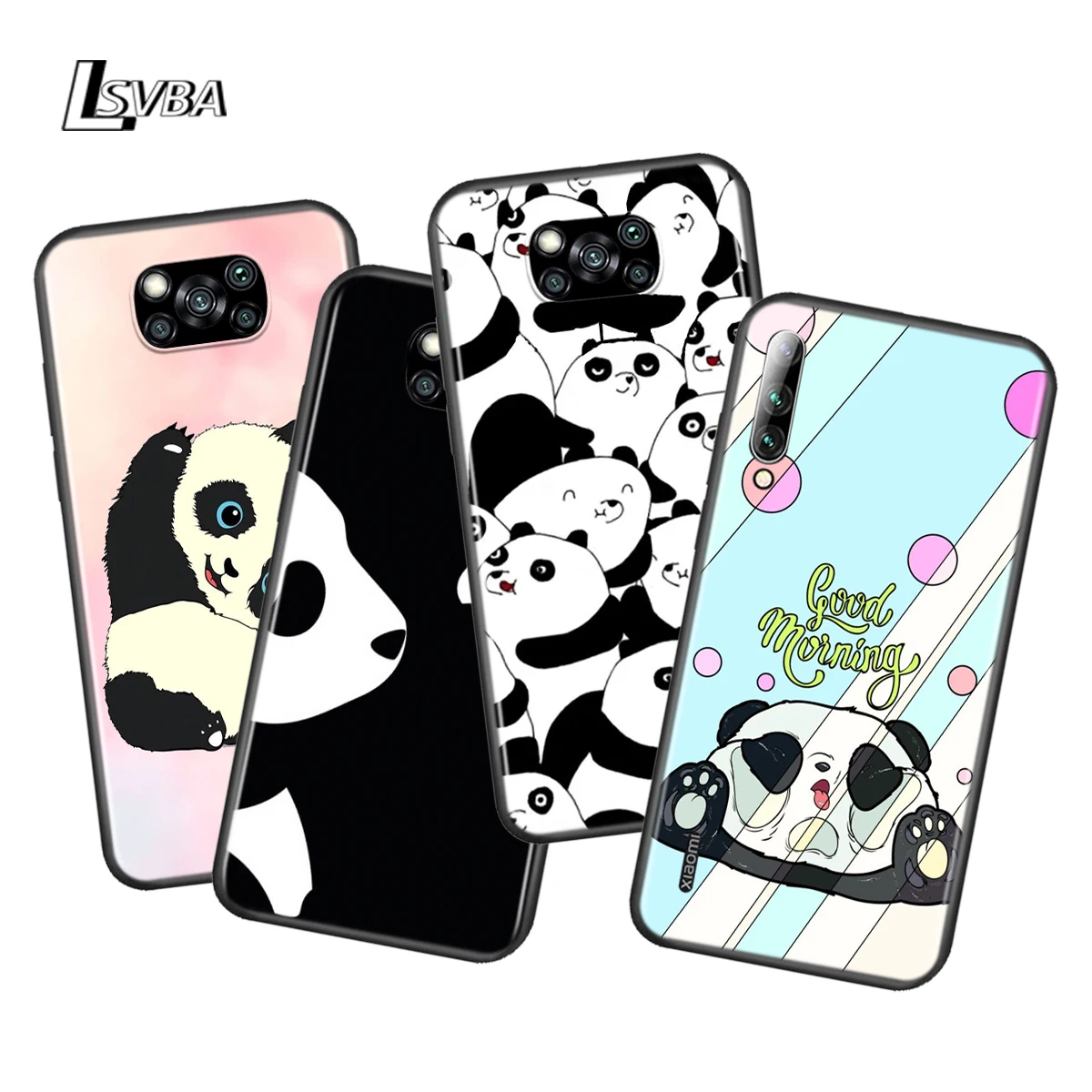 Милый мультяшный чехол с пандой для Xiaomi Poco X3 NFC M2 X2 F2 C3 M3 F1 Pro Mi Play Mix 3 A3 CC9E A2 A1 6 5 Lite