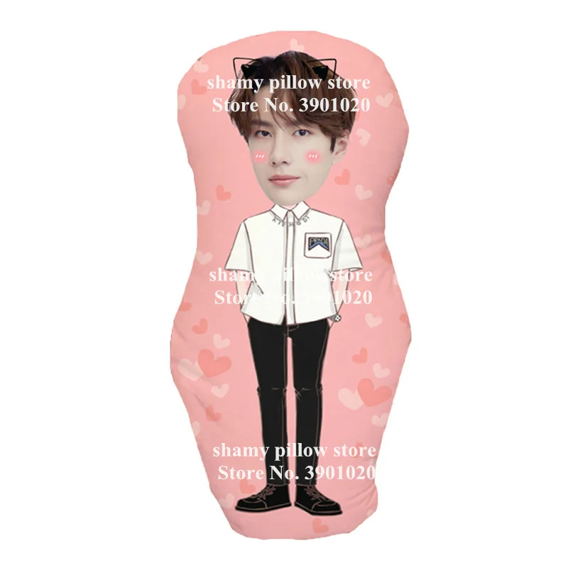 Новинка мультяшная необнимающаяся детская подушка wang yibo индивидуальная