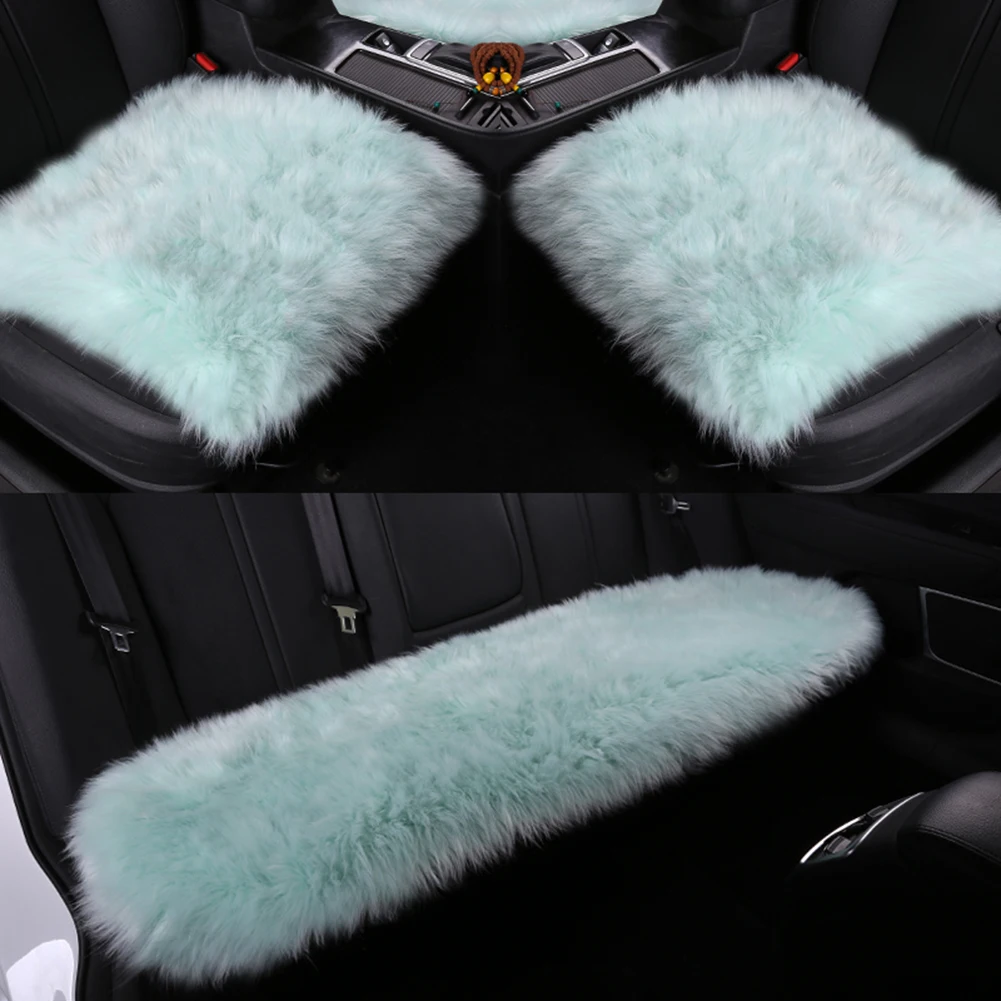 3 Piece Winter Car Seat Cover Soft Long Fur Warm Auto Front Seat Cushion for Men Women Car Interior Styling Accessories 3 Piece Winter Car Seat Cover Soft Long Fur Warm Auto Front Seat Cushion for Men Women Car Interior Styling Accessories