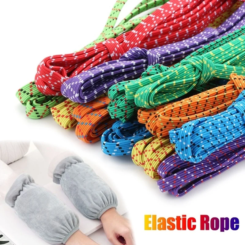 

7/ 9mm Wide Elastic Band Rope Braided Cord Strong Stretchy Thread Rubber Band for DIY Knitting Sewing Clothes Waistband Tools