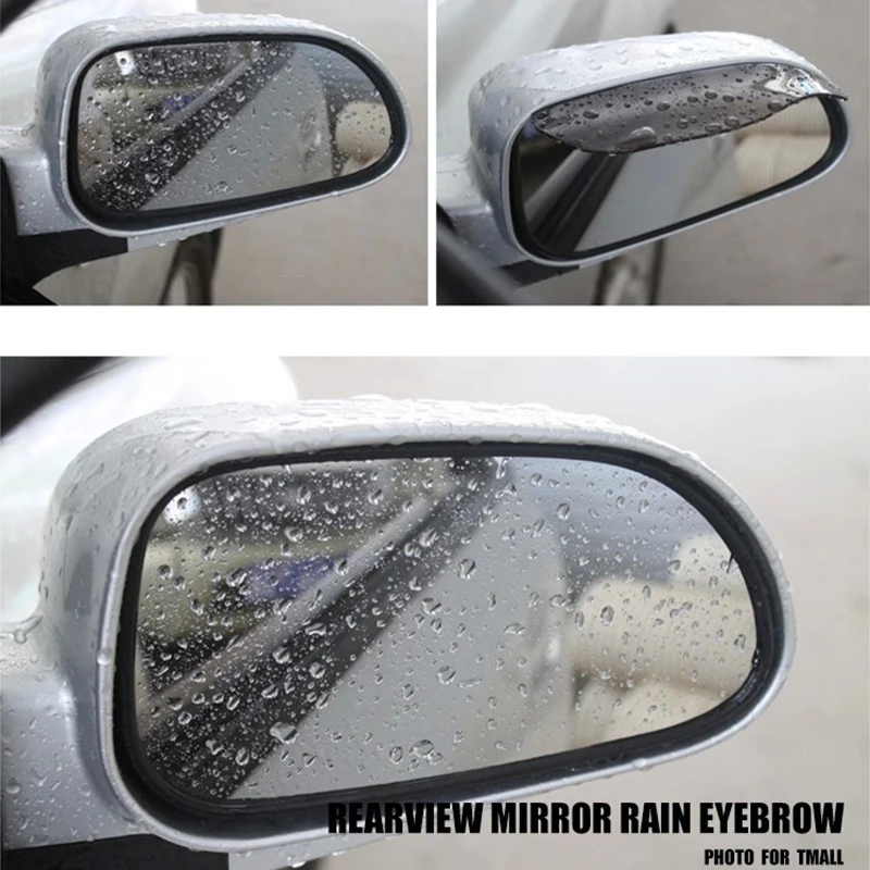 

2xCar Rear View Mirror Mirror Rain visor Rain Eyebrow Universal Auto Accessories made of imported injection molding materials