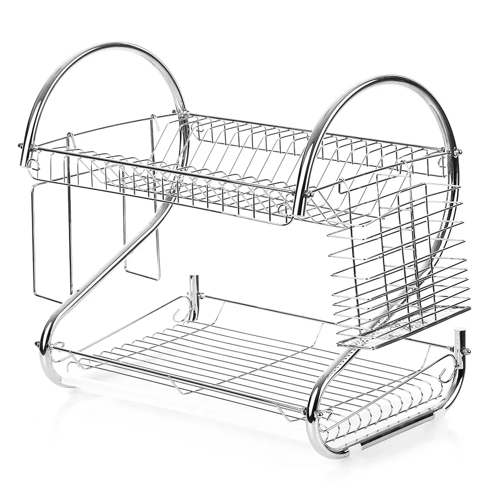 2/3 ярусная сушилка для посуды из нержавеющей стали подставка хранения сушки