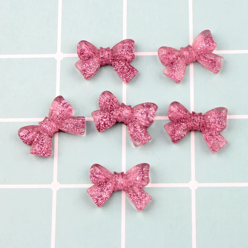 Блестящая прозрачная лента с бантом резиновый кабошон аксессуары для украшения