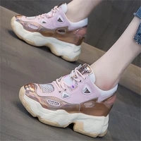 sport sandals womens genuine leather breathable fashion sneakers platform wedge ankle boots summer casual shoes pumps