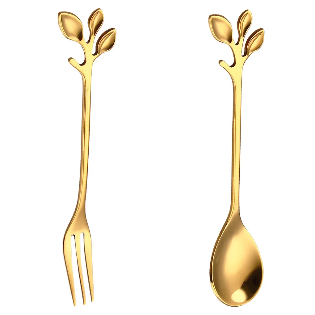 

Dessert Snack Fork Home Restaurant Stainless Steel Tableware Fruit Cake Ice Cream Fork Dropshipping